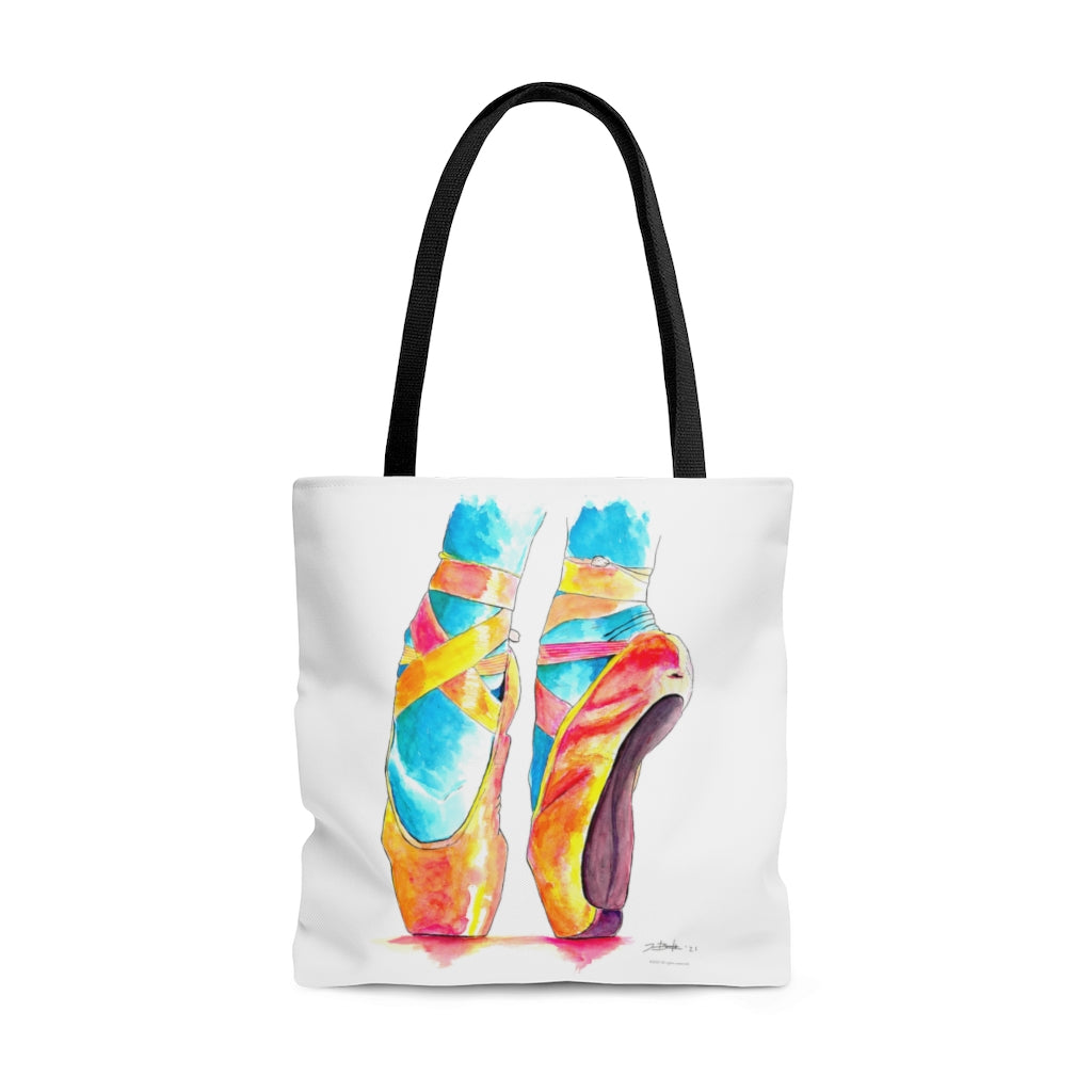 Watercolor Pointe Shoes - Tote Bag